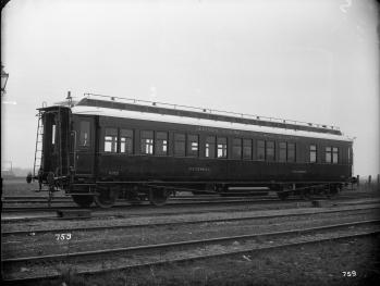 Speisewagen der Deutschen Eisenbahn-Speisewagen Gesellschaft, Nr. 6D, WR4, Teak, 1908