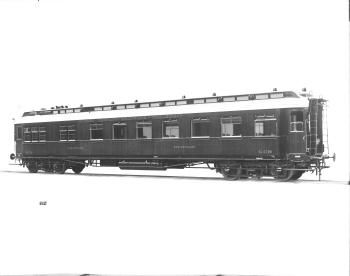 Speisewagen WR 4ü, Nr. 0792, Teakholzaufbau, mit Aufschrift: Deutsche Eisenbahn-Speisewagen-Gesellschaft, 1911